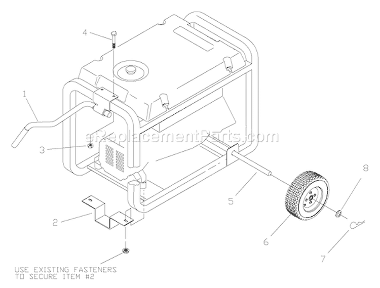Page C Diagram and Parts List for 1656-0  Briggs and Stratton Generator